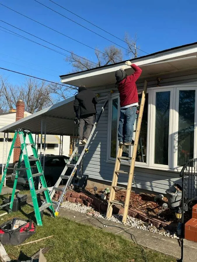 Restoration crew performing exterior repair in Fair Oaks Ranch
